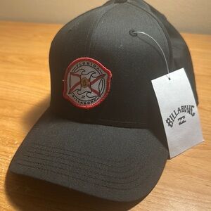 Billabong Black Hat with Florida Flag